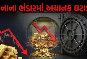 સૌથી વધુ ચિંતા જગાવતો મુદ્દો સોનાના અનામત (Gold Reserves)માં થયેલો મોટો ઘટાડો છે.
