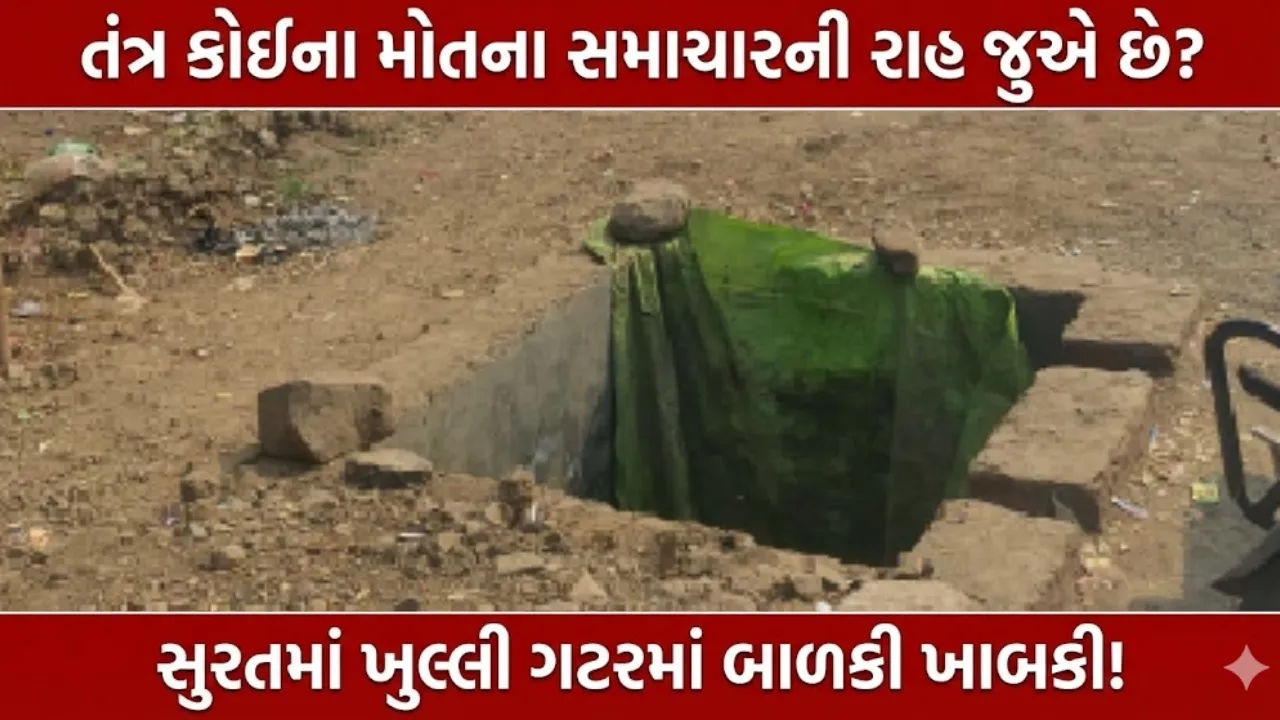 Surat Palod School Gutter Incident