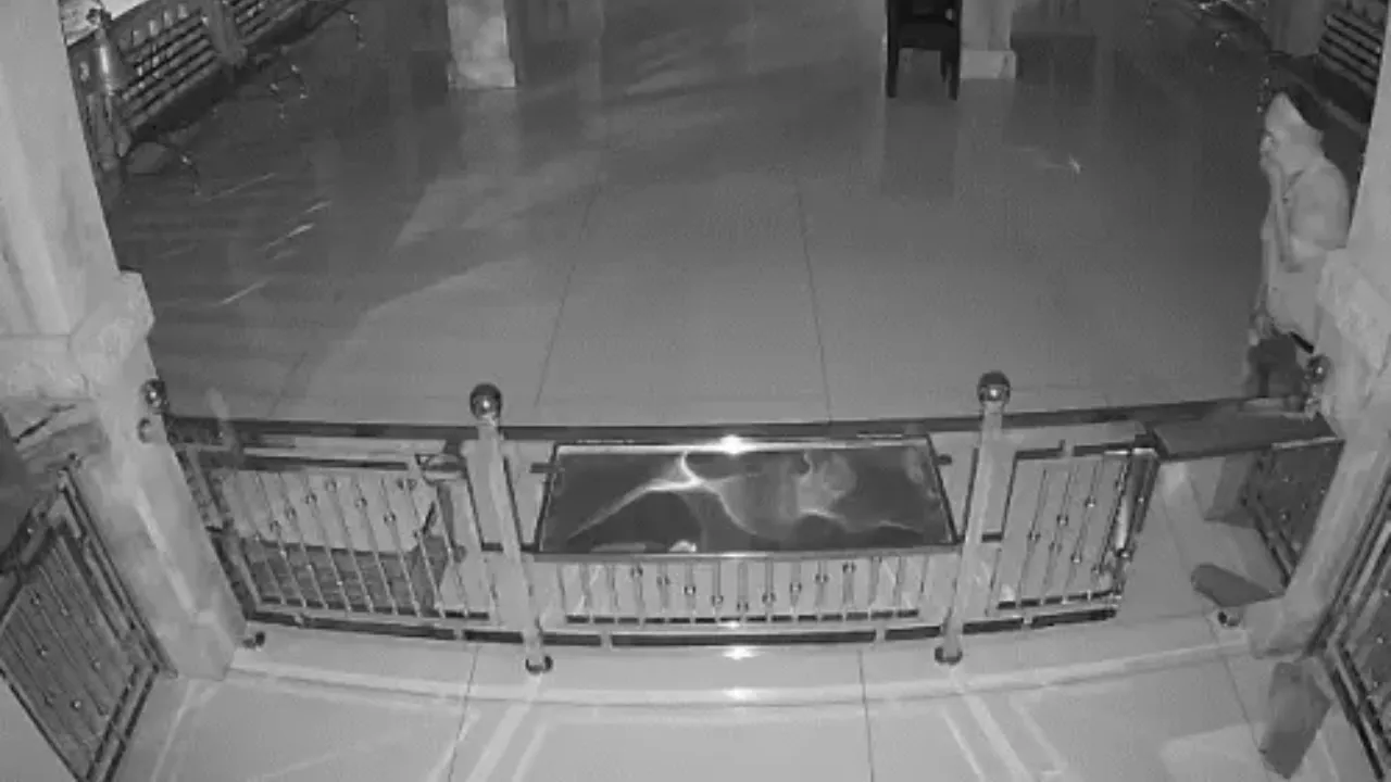 Vadodara Temple Theft CCTV