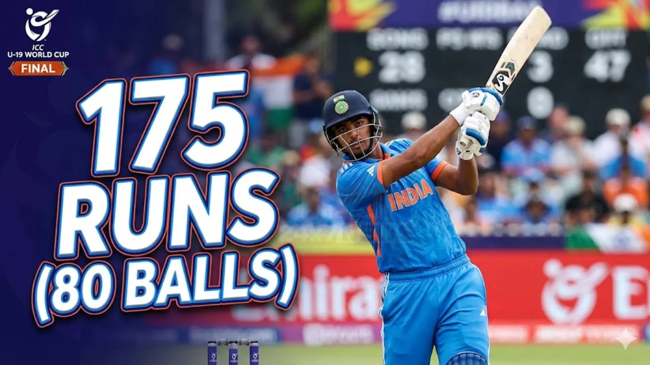 Vaibhav Suryavanshi U19 World Cup Final Century