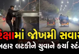 વાહન નંબરના આધારે રિક્ષા ચાલક અને સ્ટંટ  (Risky stunt)કરનાર યુવકની ઓળખ કરીને તેમની સામે મોટર વાહન અધિનિયમ હેઠળ કાર્યવાહી કરવામાં આવી શકે છે.