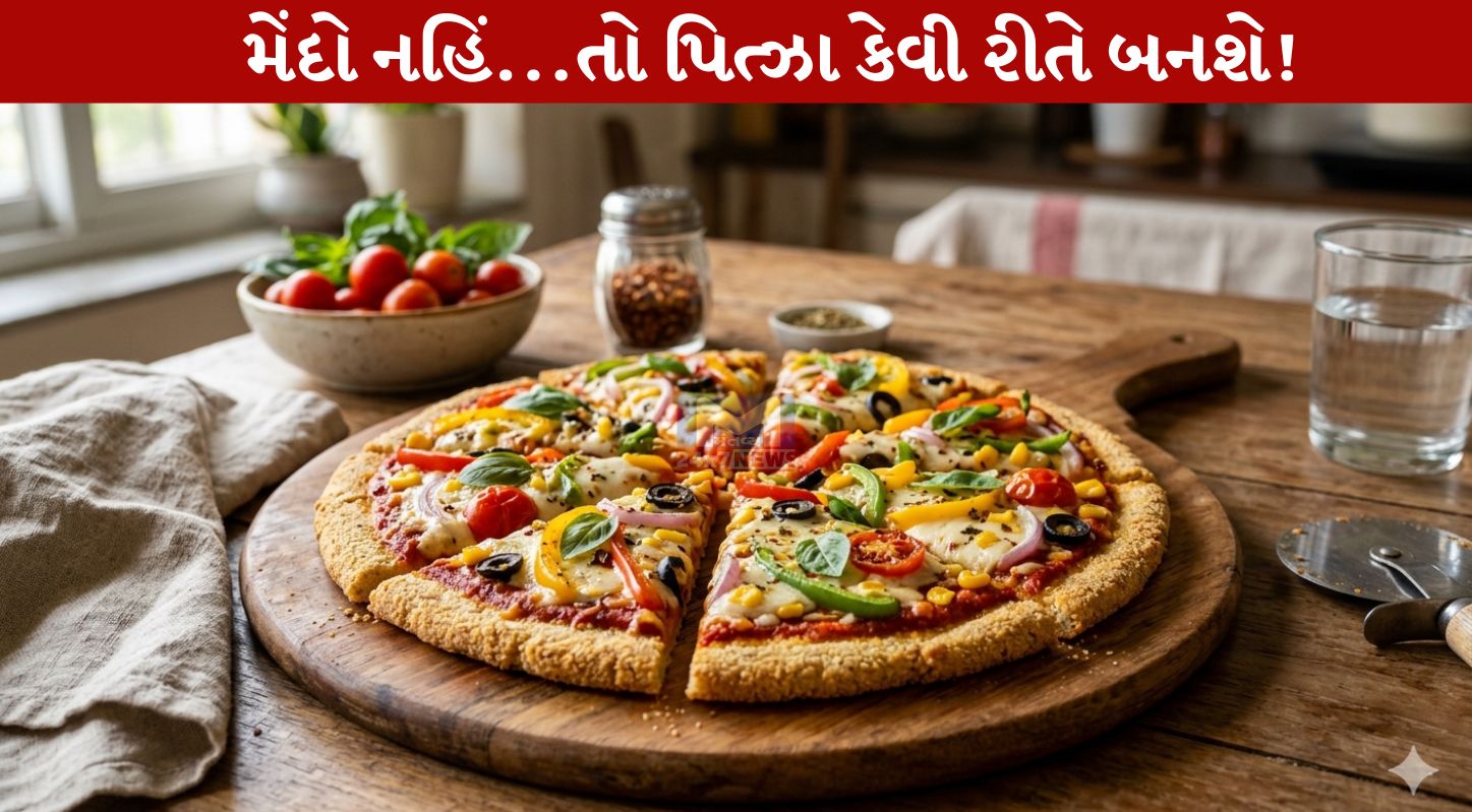 Suji Pizza, મેંદો, સોજી, બાળકો, હૅલ્ધી રેસિપી