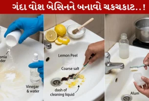 Wash Basin Cleaning, ટિપ્સ, લીંબુની છાલ, સિરકો, કિચન સિંક