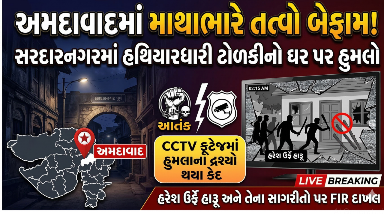 Anti Social Elements નો અમદાવાદના સરદારનગરમાં હુમલો