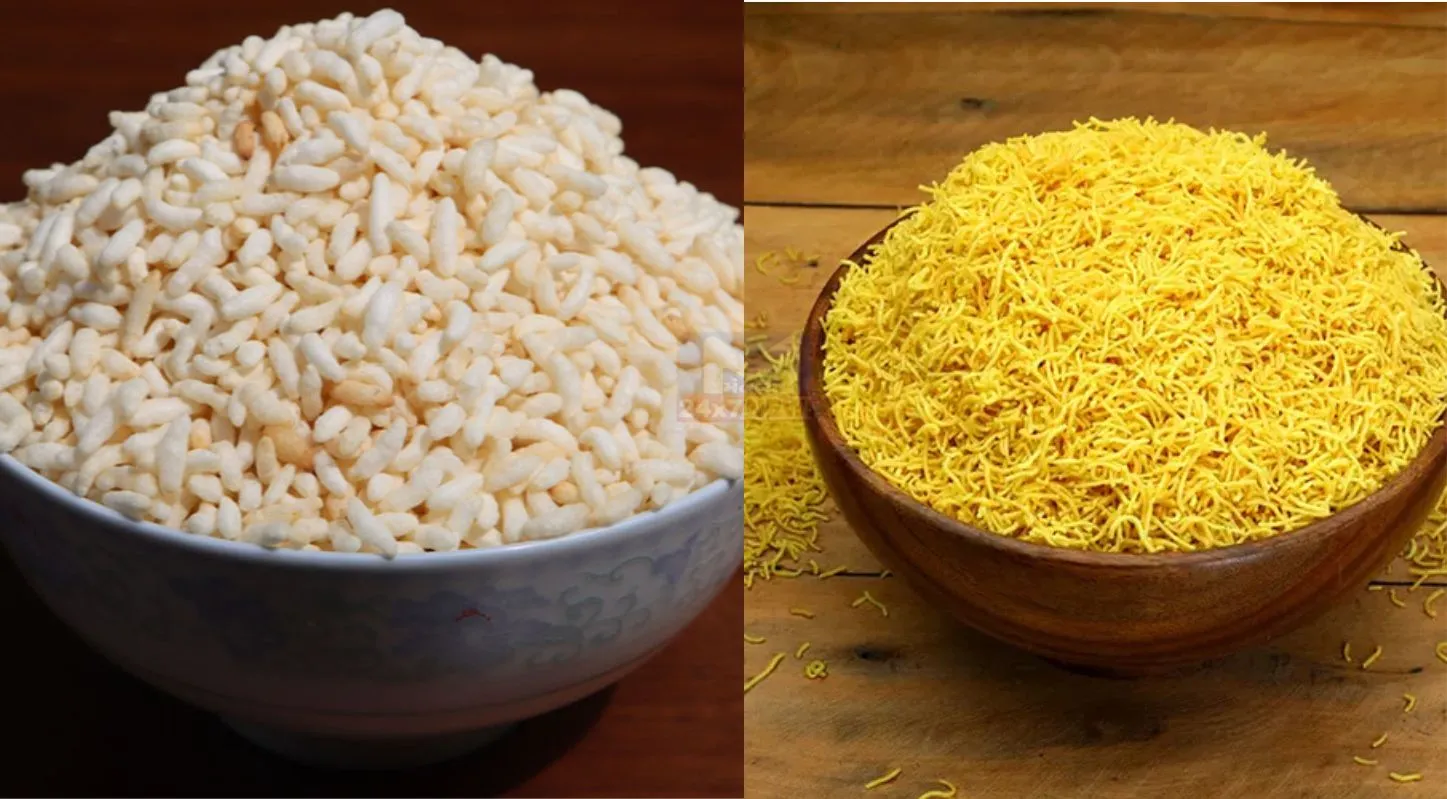 Bhel Puri, મમરા, સ્ટ્રીટ સ્ટાઇલ, લીલી ચટણી, ચાટ મસાલો