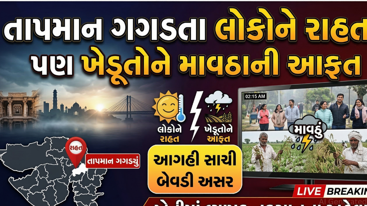 Unseasonal Rain થી ખેડૂતોને માથે આફત