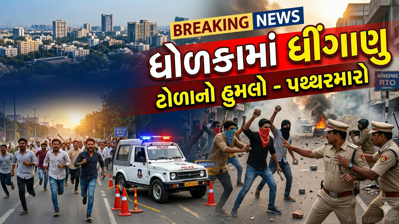 Firing ધોળકાના ઇંગોલી ગામમાં જૂથ અથડામણ વખતે થયું