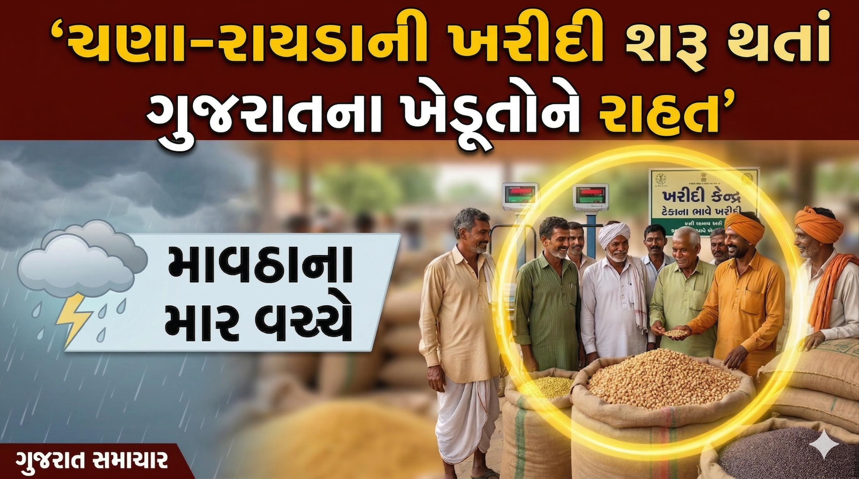 Farmersને રાહત, ચણા-રાયડાની ખરીદીનો પ્રારંભ