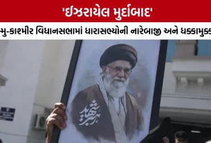Jammu Kashmir Assembly Israel Protest