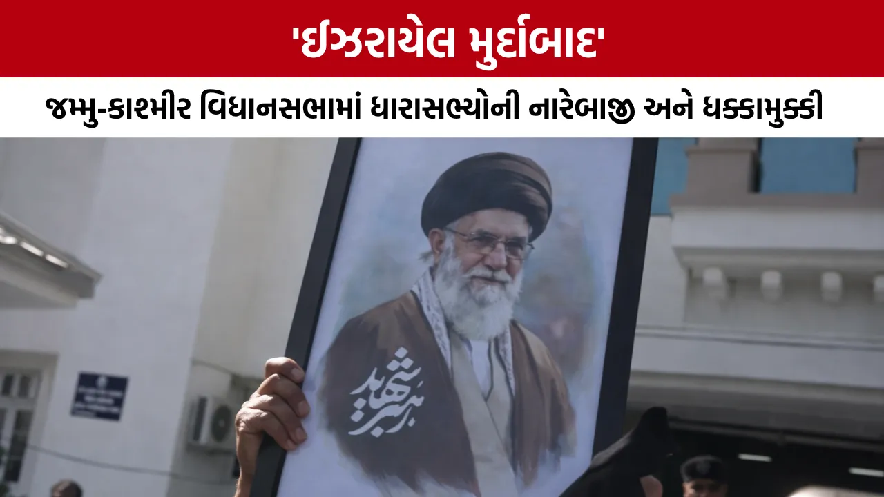 Jammu Kashmir Assembly Israel Protest