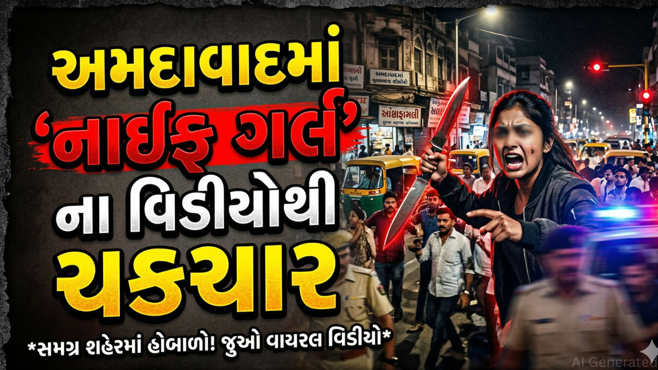 અમદાવાદમાં Knife Girlના વાઇરલ વિડીયોથી સનસનાટી