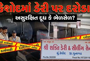 કેશોદની શ્રી શક્તિ ડેરીમાં ફૂડ એન્ડ ડ્રગ્સ અને SOGનું ઓપરેશન