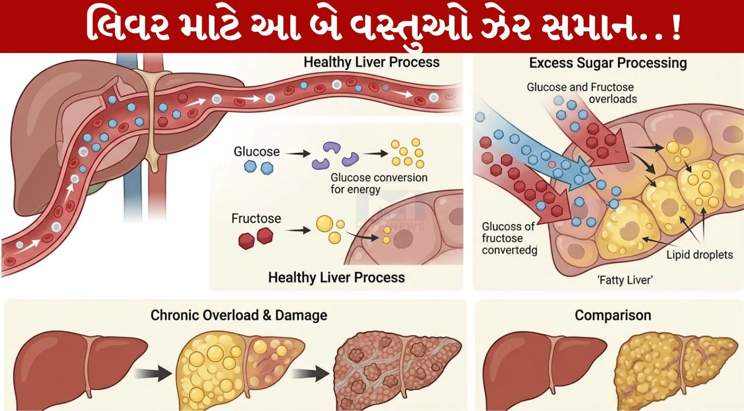Liver, Sugar, સ્વાસ્થ્ય, મીઠું, Salt