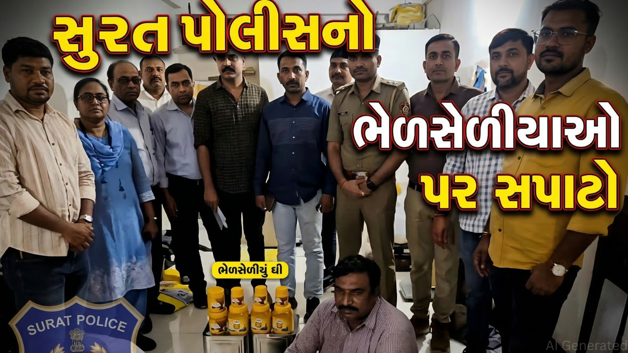 સુરત પોલીસે Adulterated Gheeના કૌભાંડનો કર્યો પર્દાફાશ
