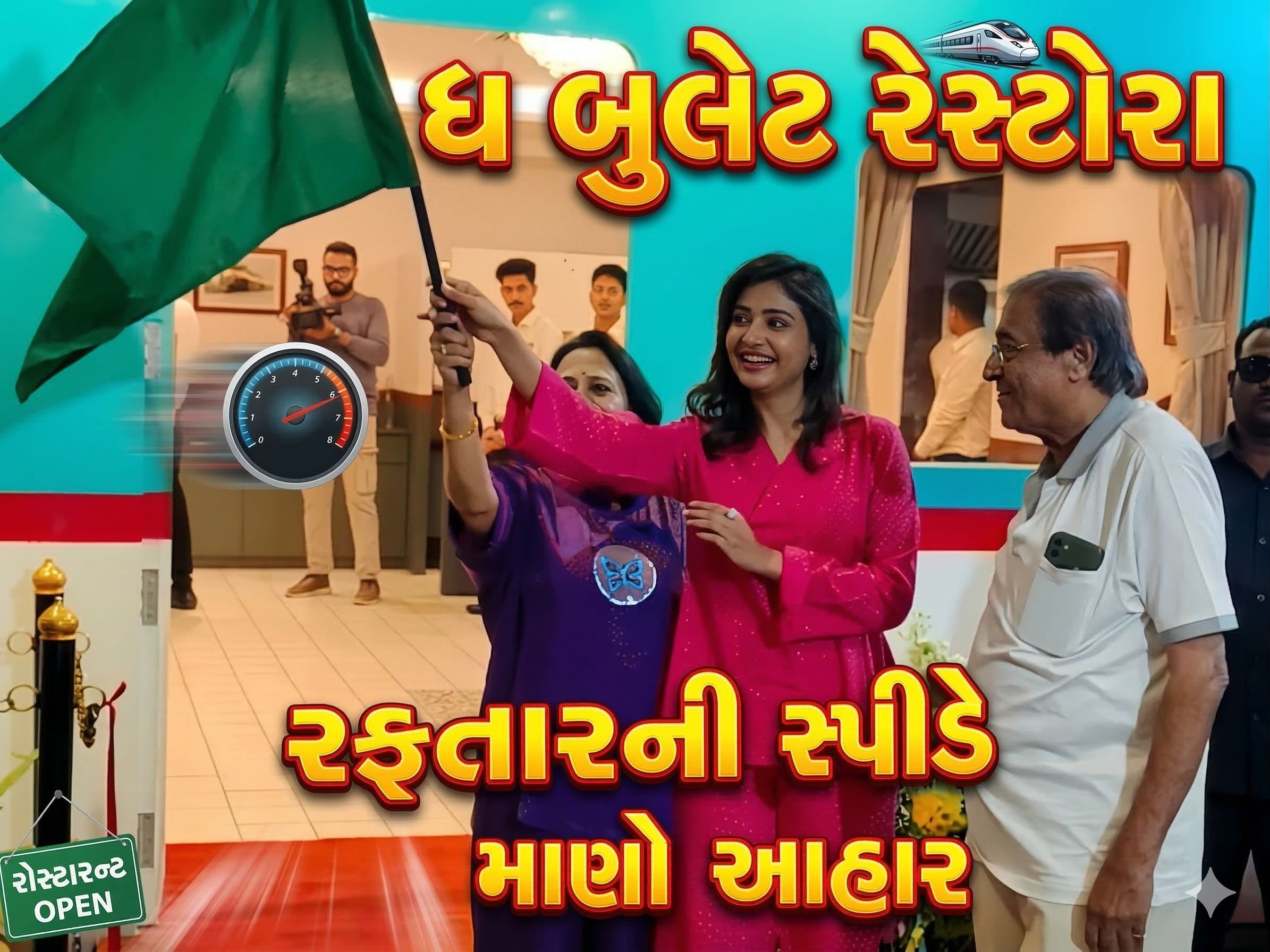 The Bullet Restaurant, વડોદરામાં રફતાર પણ અને આહાર પણ