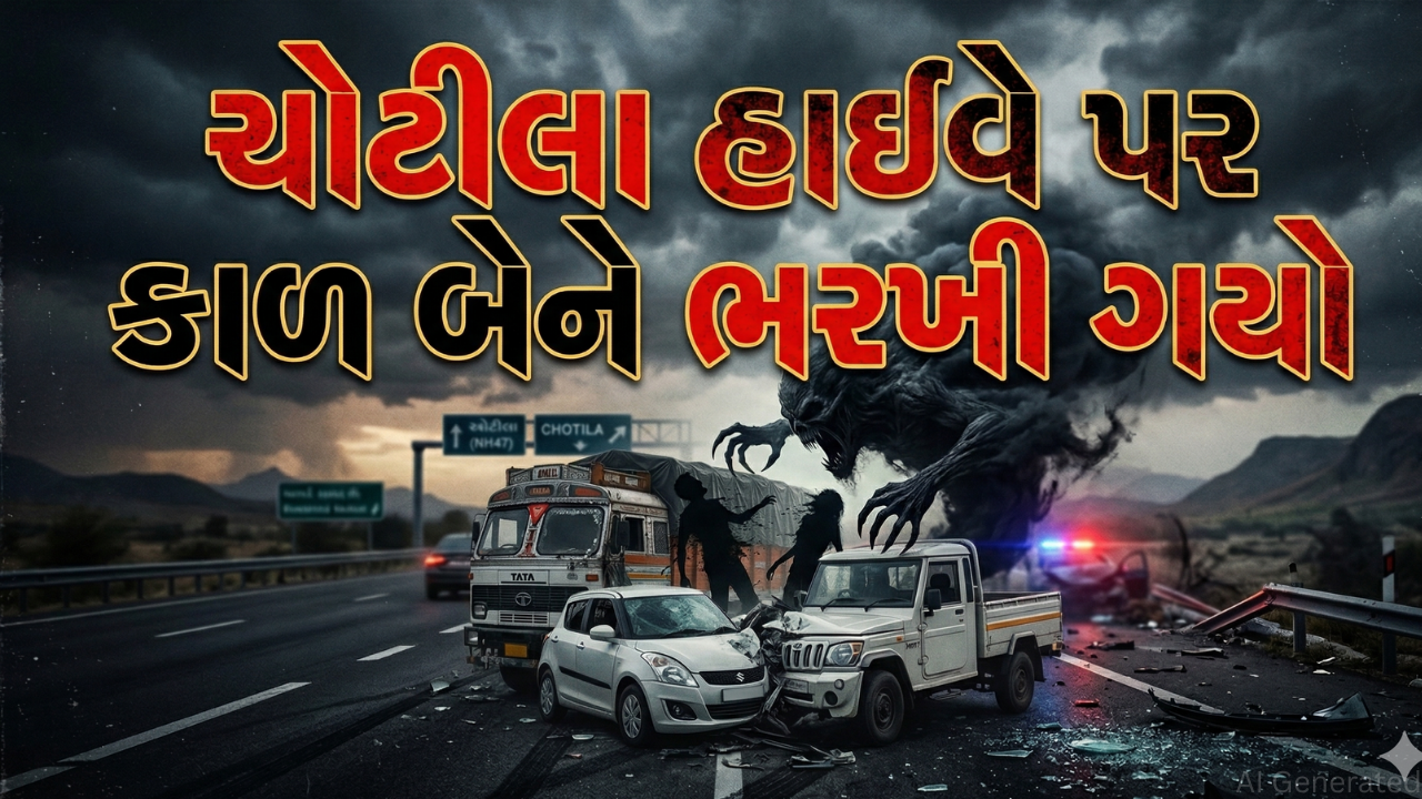 રાજકોટમાં ચોટીલા પાસેનાં અકસ્માત (accident)માં બેનાં મોત