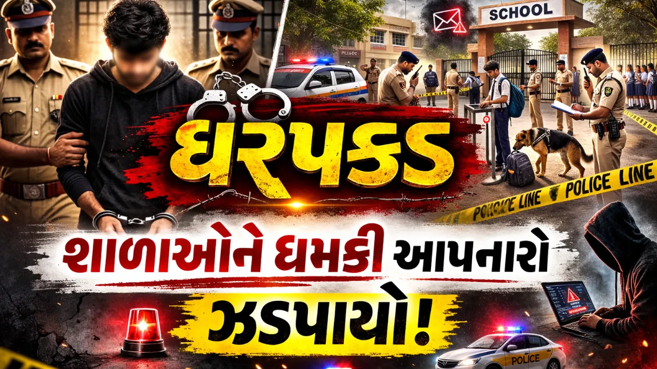 Ahmedabad Crime Branch Bomb Threat Arrest