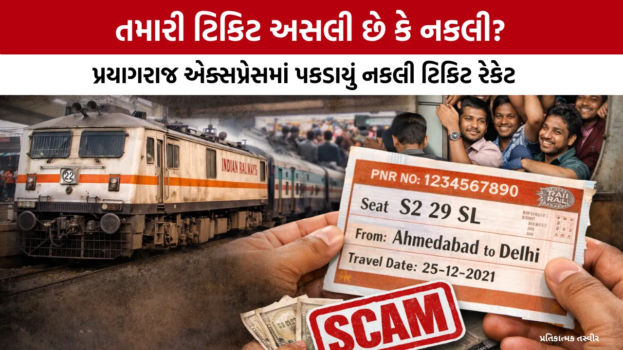 Ahmedabad Railway Fake Ticket Racket