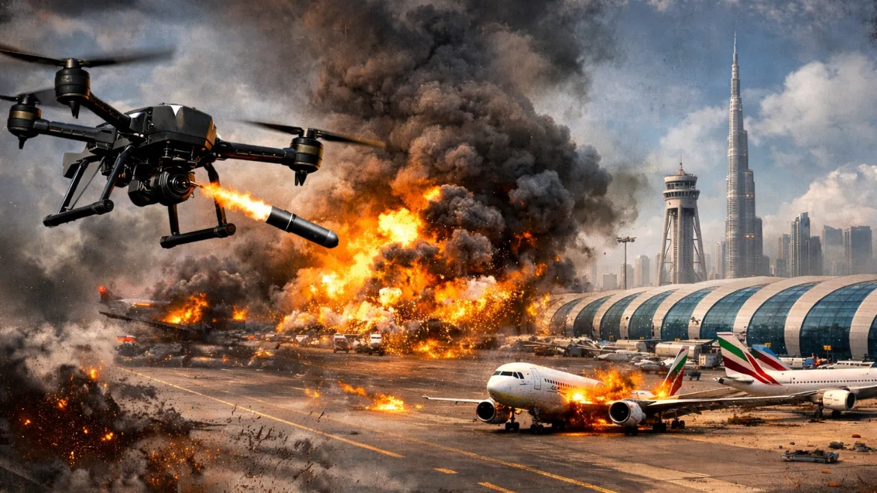Dubai Airport Drone Attack