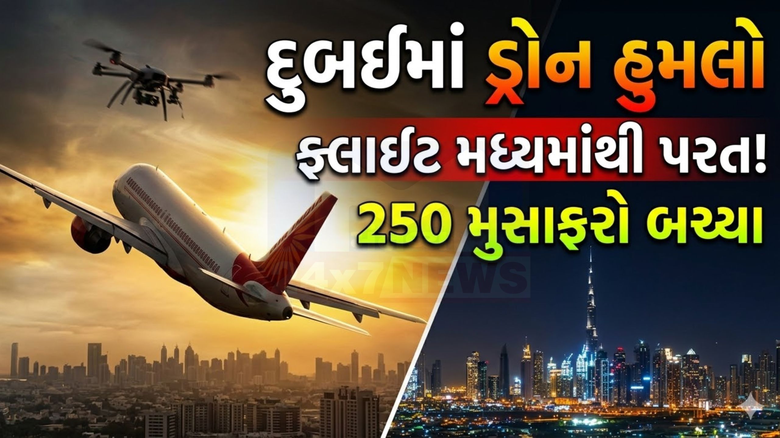 Dubai Drone Attack બાદ મોટી અસર: અમદાવાદથી જતી ફ્લાઇટ પરત