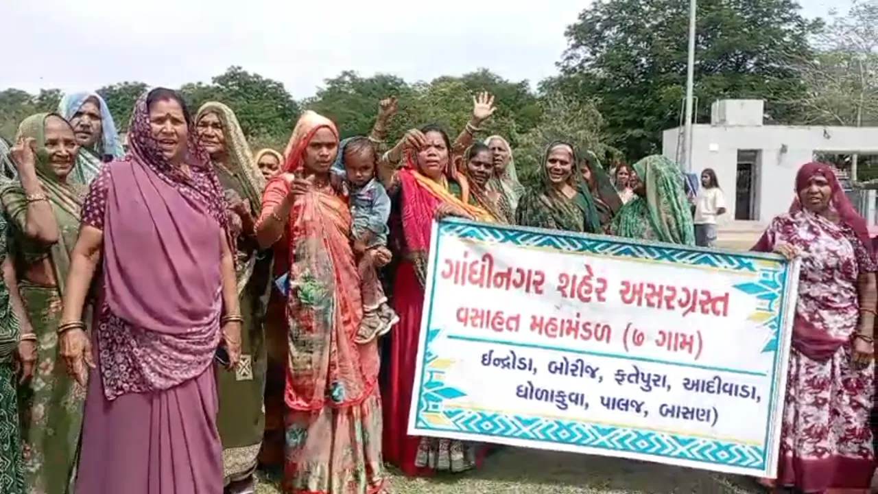 Gandhinagar Farmers Protest Vista Garden