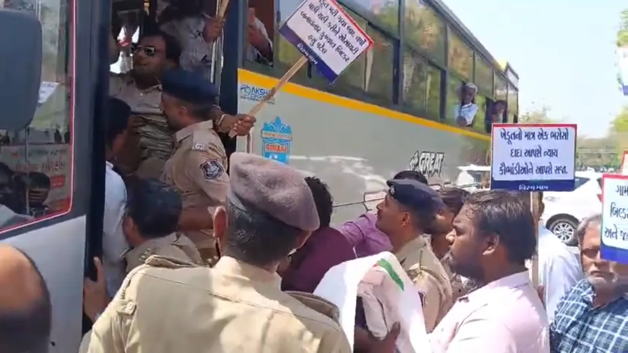 Hardik Patel Viramgam Farmers Protest: