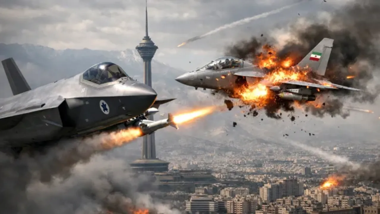 Israel F-35 shoots down Iranian Jet