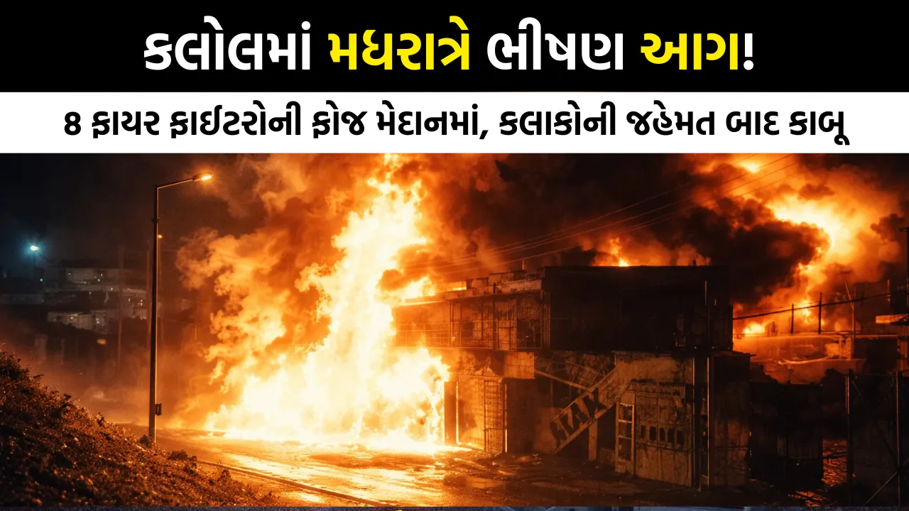 Kalol Oil Godown Fire