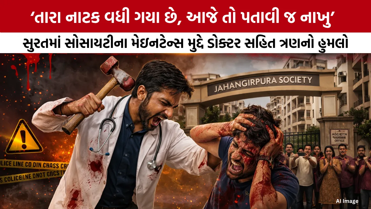 Surat Jahangirpura Firing Hammer Attack Video