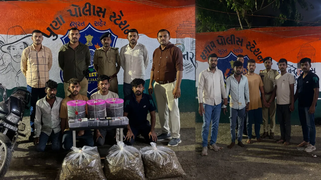 Surat Puna Police Ganja Seized
