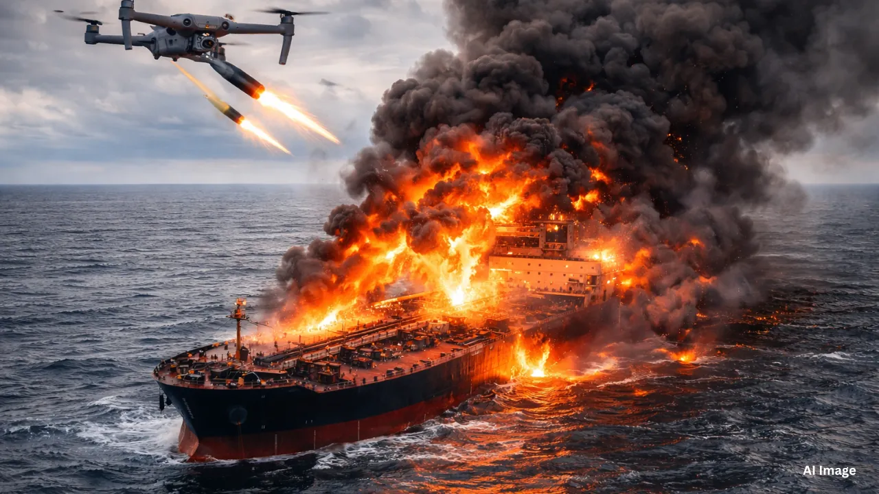 Drone Attack on Oil Tanker Oman
