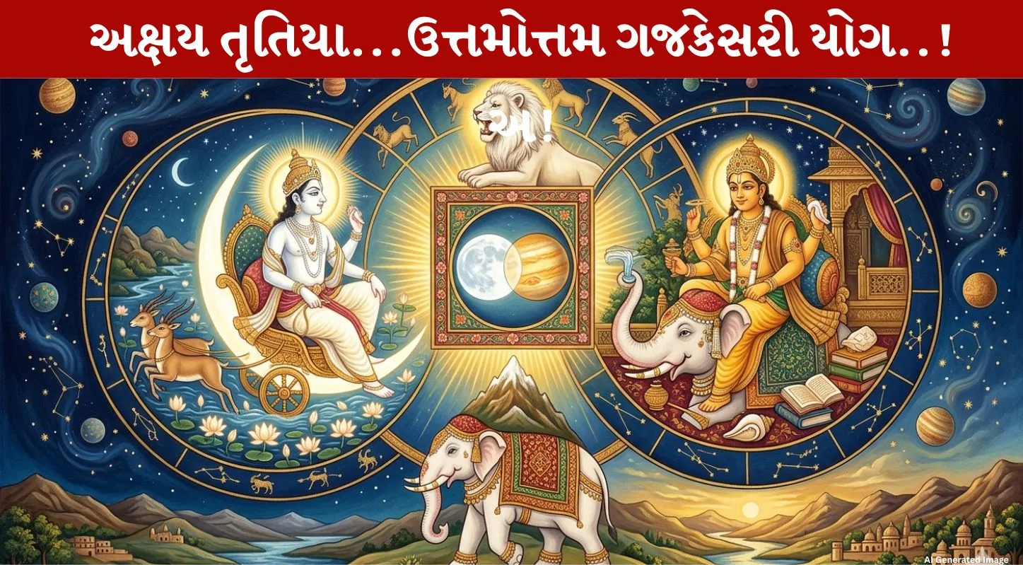 Gajakesari Yoga 2026, અખાત્રીજ, રાશિઓ, ચંદ્ર, લક્ષ્મી