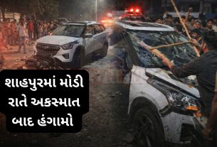 Accident બાદ લોકો બેકાબૂ! શાહપુરમાં કારના કાચ ફોડાયા