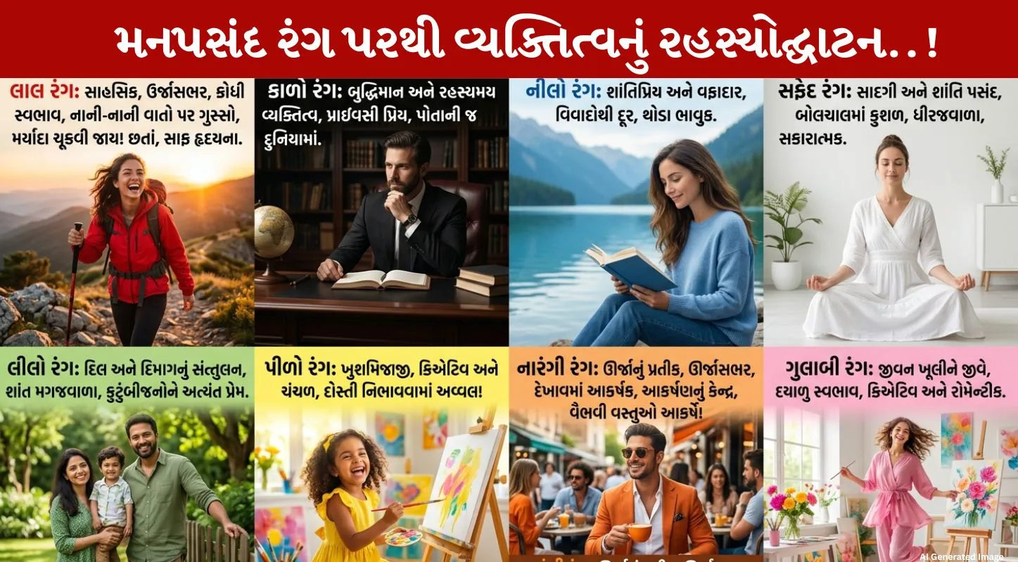 Favorite Color , જ્યોતિષ શાસ્ત્ર, પ્રિય રંગ, દોસ્તી, વ્યક્તિત્વ