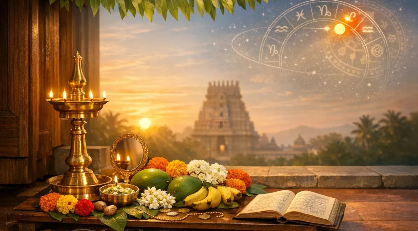 Puthandu 2026, તમિલ નવ વર્ષ, કન્ની કનાલ, કોલમ રંગોળી, પોંગલ
