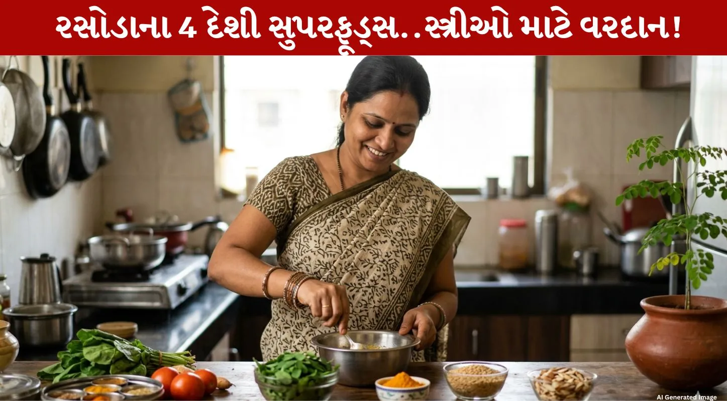 Desi Superfoods, સરગવાના પાન, હળદર, મામરો બદામ, તલ