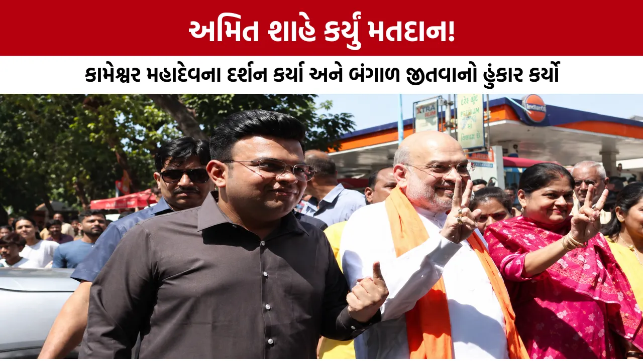 Amit Shah Voting Ahmedabad