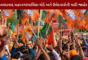 અમદાવાદ મહાનગરપાલિકા વોર્ડ અને ઉમેદવારોની યાદીની જાહેરાત કરવામાં આવી