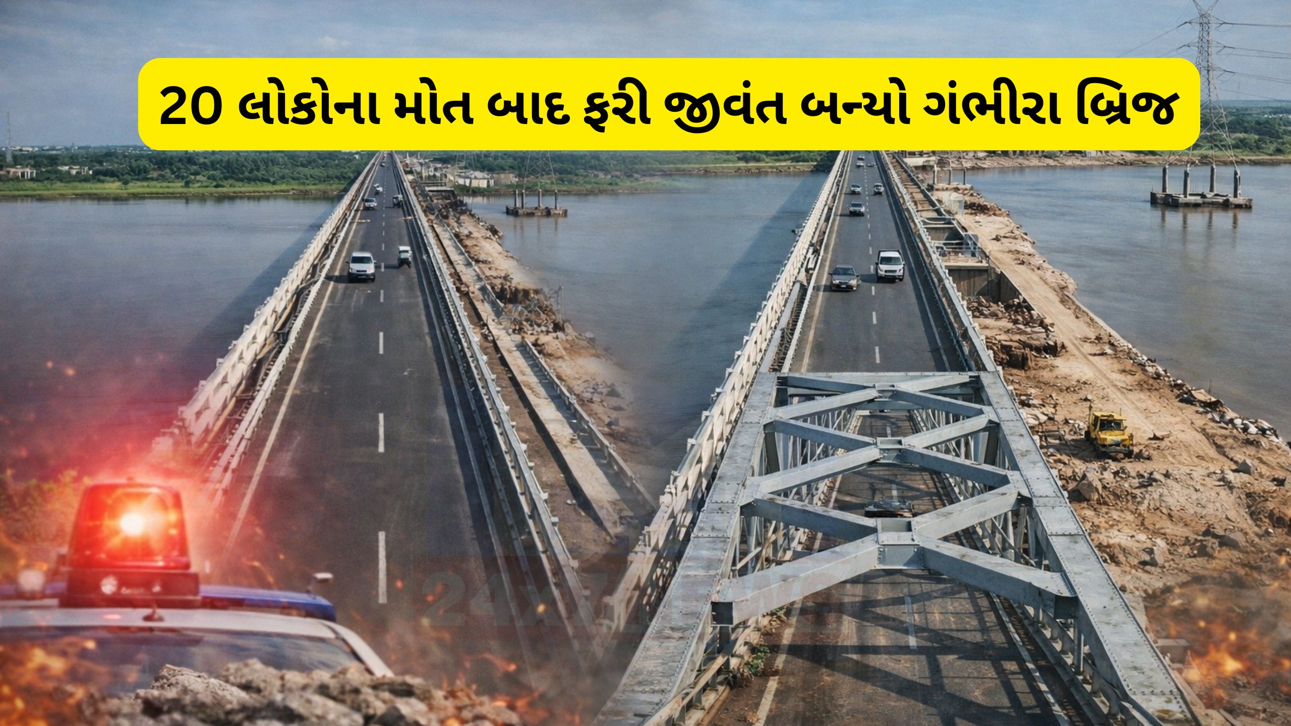 20ના મોત બાદ ફરી શરૂ થયો સંપર્ક: Gambhira Bridge તૈયાર