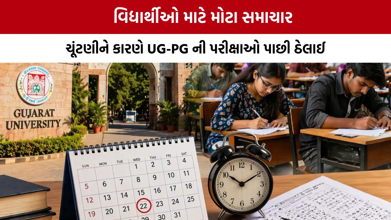 Gujarat University Exam Postponed