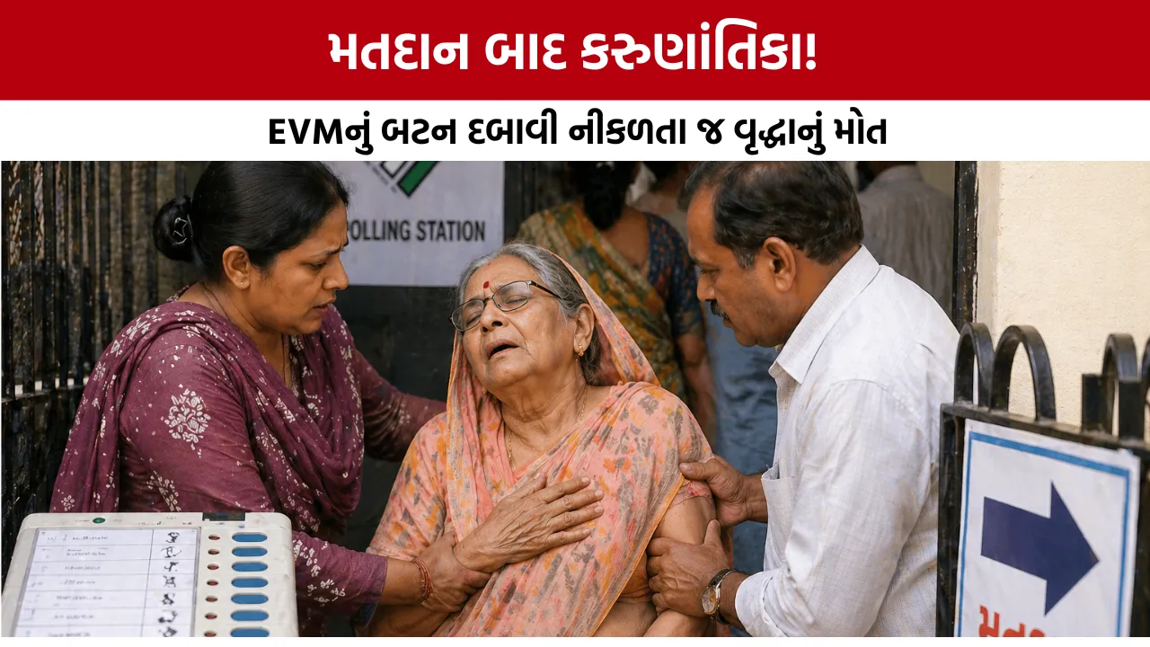 Heart Attack at Polling Booth Patan