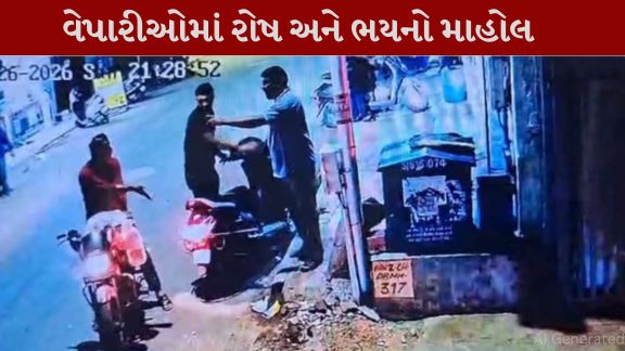 અસામાજિક તત્વોએ આતંક(Terror) ફેલાવી સ્થાનિક વેપારી પર હુમલો (Attack)કર્યો હોવાની ઘટના સામે આવી છે