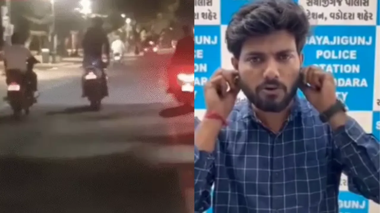 Vadodara Bike Stunt Video