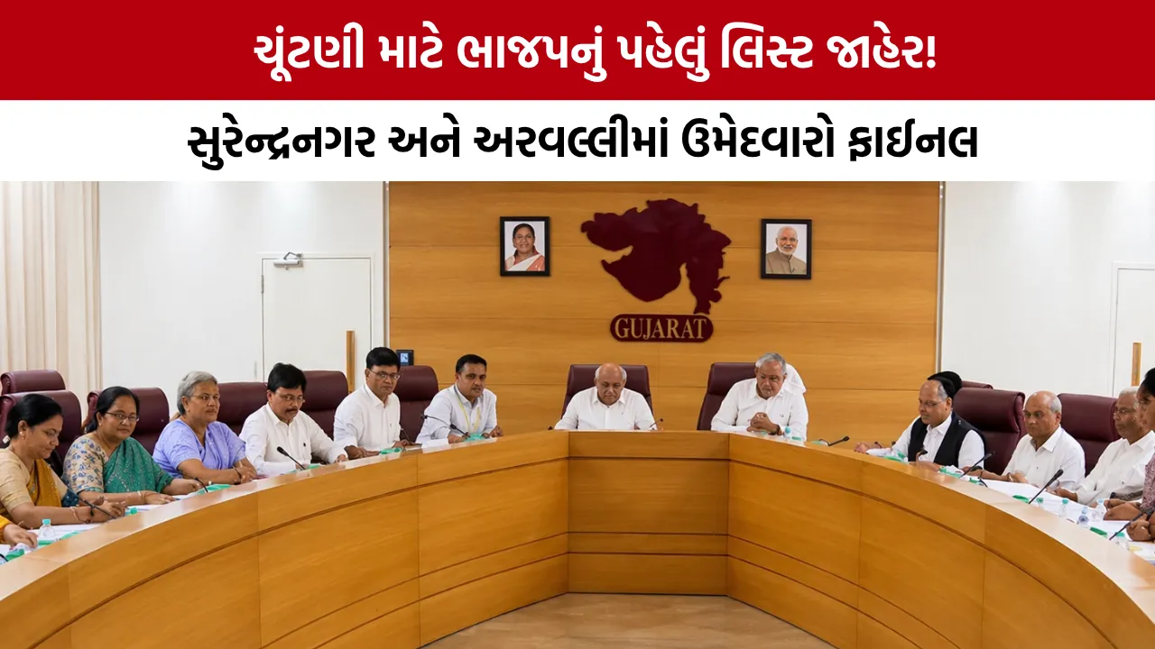 Gujarat Local Body Election BJP Candidate List