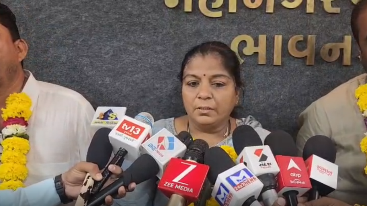 Usha Talreja ભાવનગરને મળ્યાં નવા મેયર
