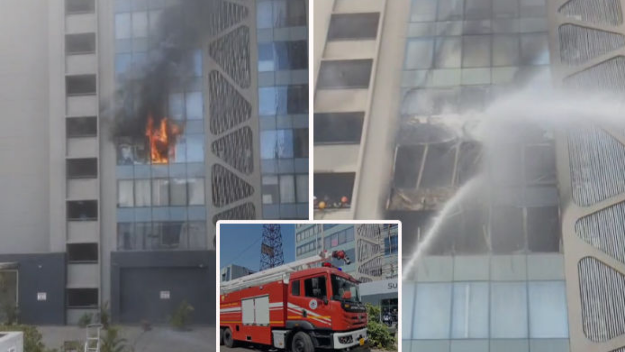 અમદાવાદમાં Fireનો બનાવ, SG હાઇવે પર આગ લાગી
