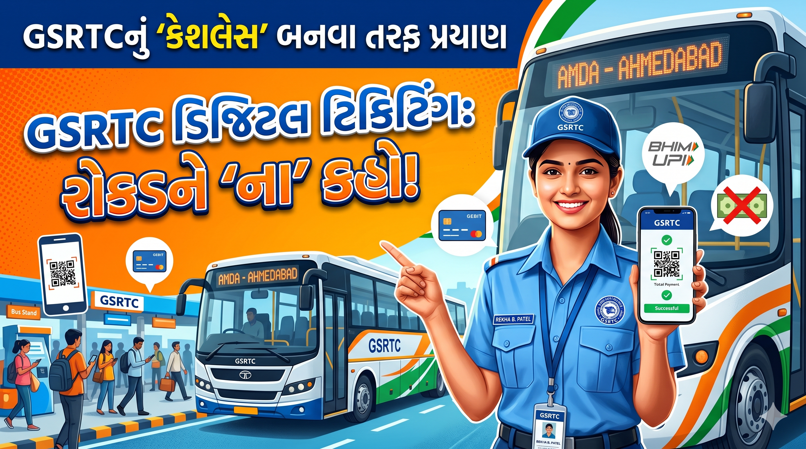 GSRTCમાં ડિજિટલ પેમેન્ટમાં 30 ટકા વધારો