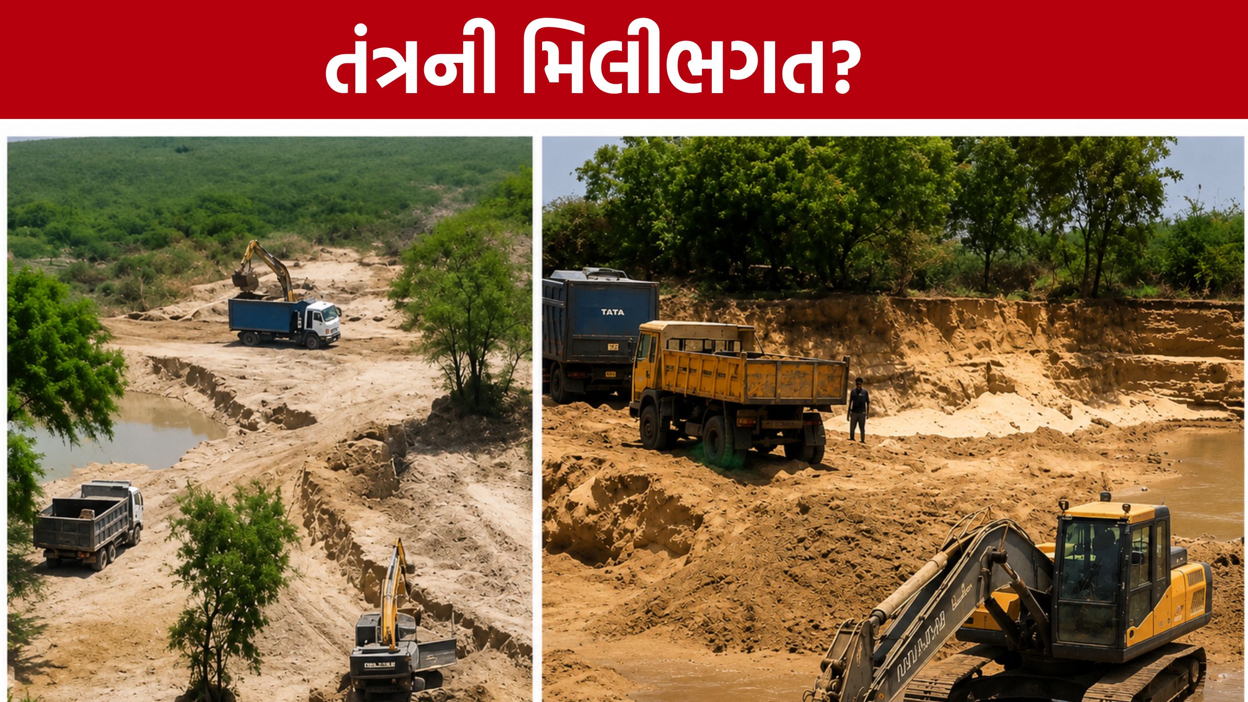 Ahmedabad Illegal Mining: RTO,ખાણ-ખનીજ-પોલીસ પર આરોપ