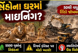 ‘Save Lion’ વચ્ચે રિઝર્વ ફોરેસ્ટમાં માઇનિંગની ચર્ચા
