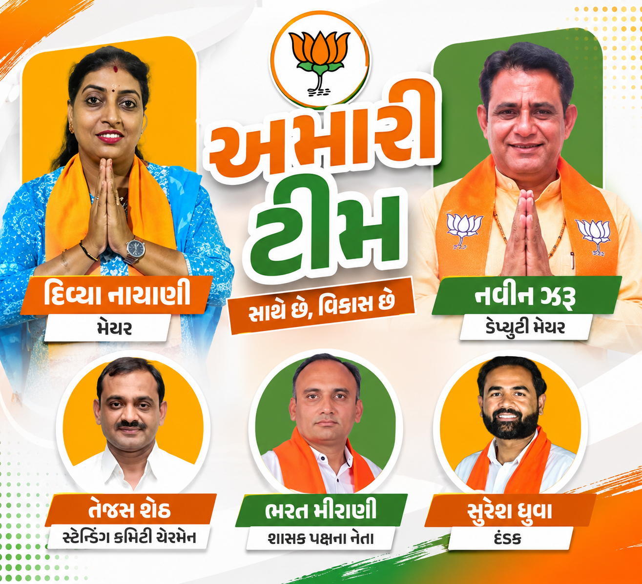 Divya Nathani ગાંધીધામના નવા મેયર બન્યા